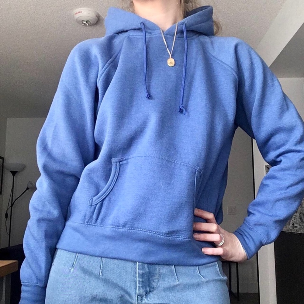 Basic blue hoodie